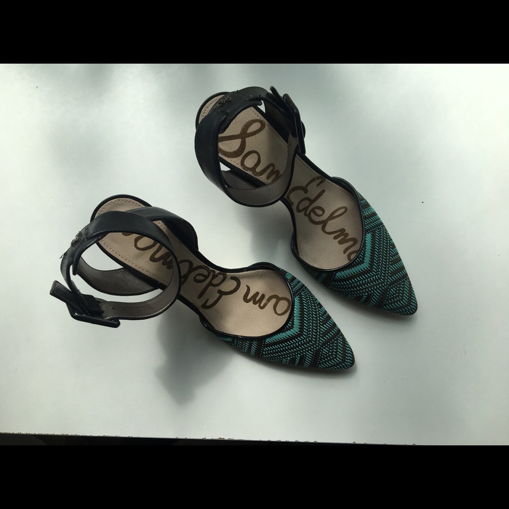 Sam Edelman Okala blue brown and black shoes - Picture 2 of 4